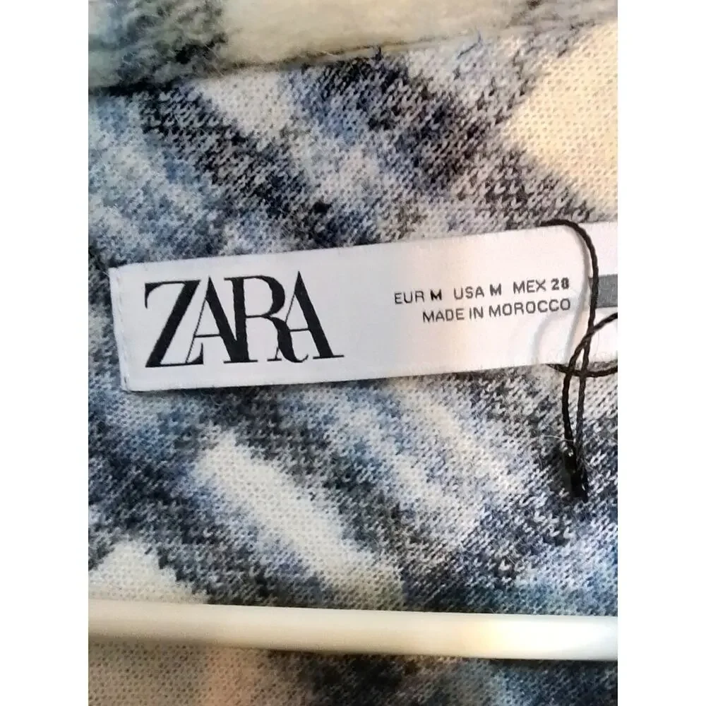 Zaba cropped gray plaid jacket
